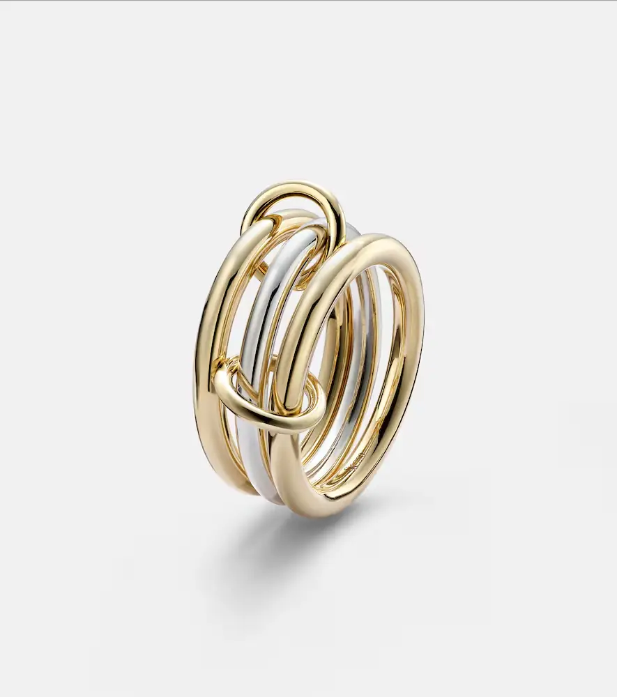 Spinelli Kilcollin Taurus SG 18kt gold and sterling silver linked rings | Thumbnail 2
