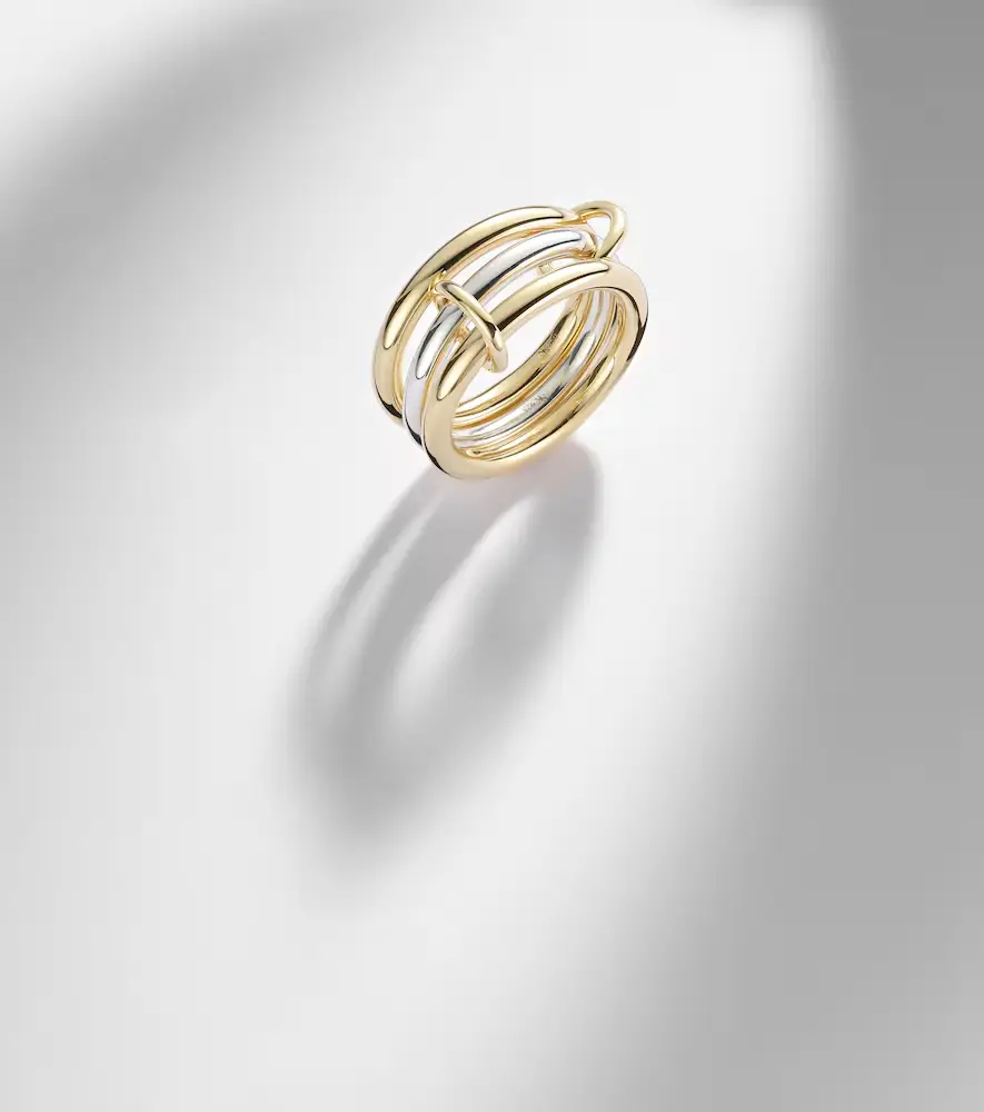 Spinelli Kilcollin Taurus SG 18kt gold and sterling silver linked rings | Thumbnail 6
