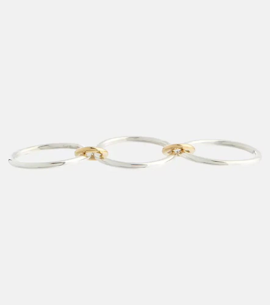 Spinelli Kilcollin Solarium SG 18kt gold and sterling silver linked rings | Thumbnail 2