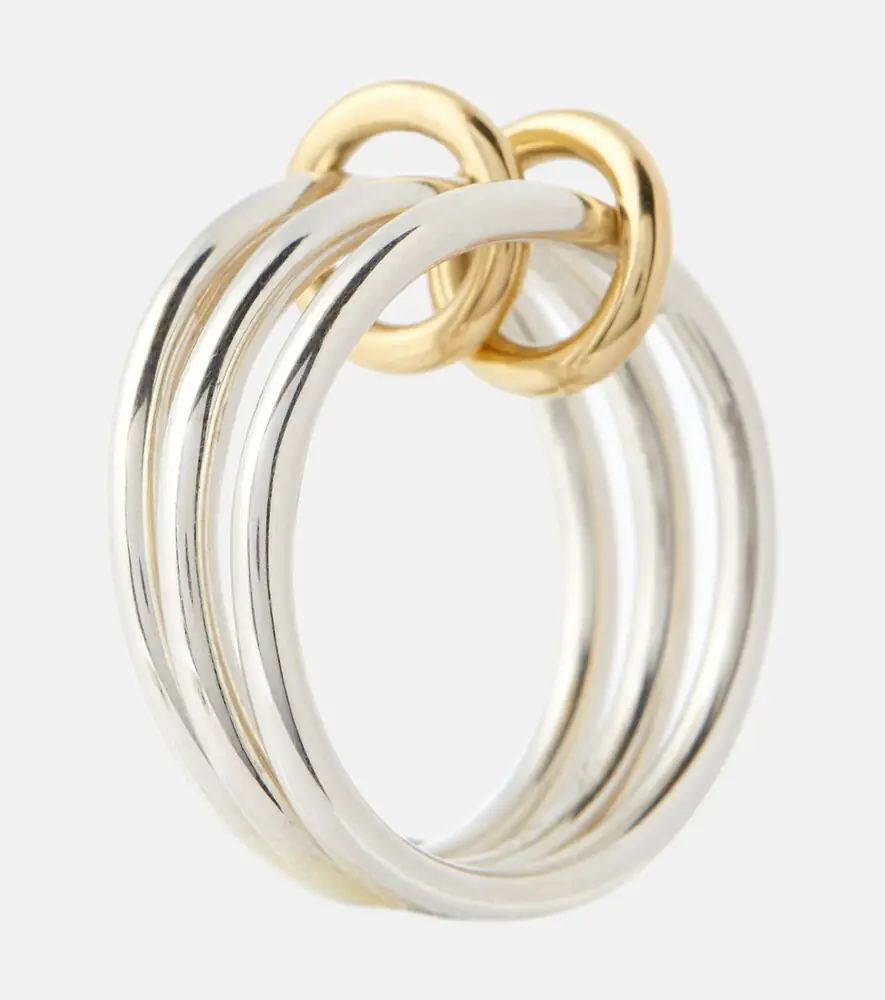 Spinelli Kilcollin Solarium SG 18kt gold and sterling silver linked rings | Thumbnail 4