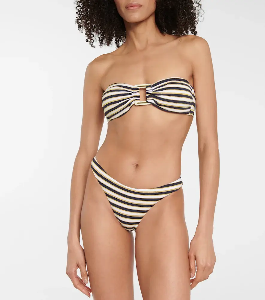 Melissa Odabash Angola striped bikini top | Thumbnail 4