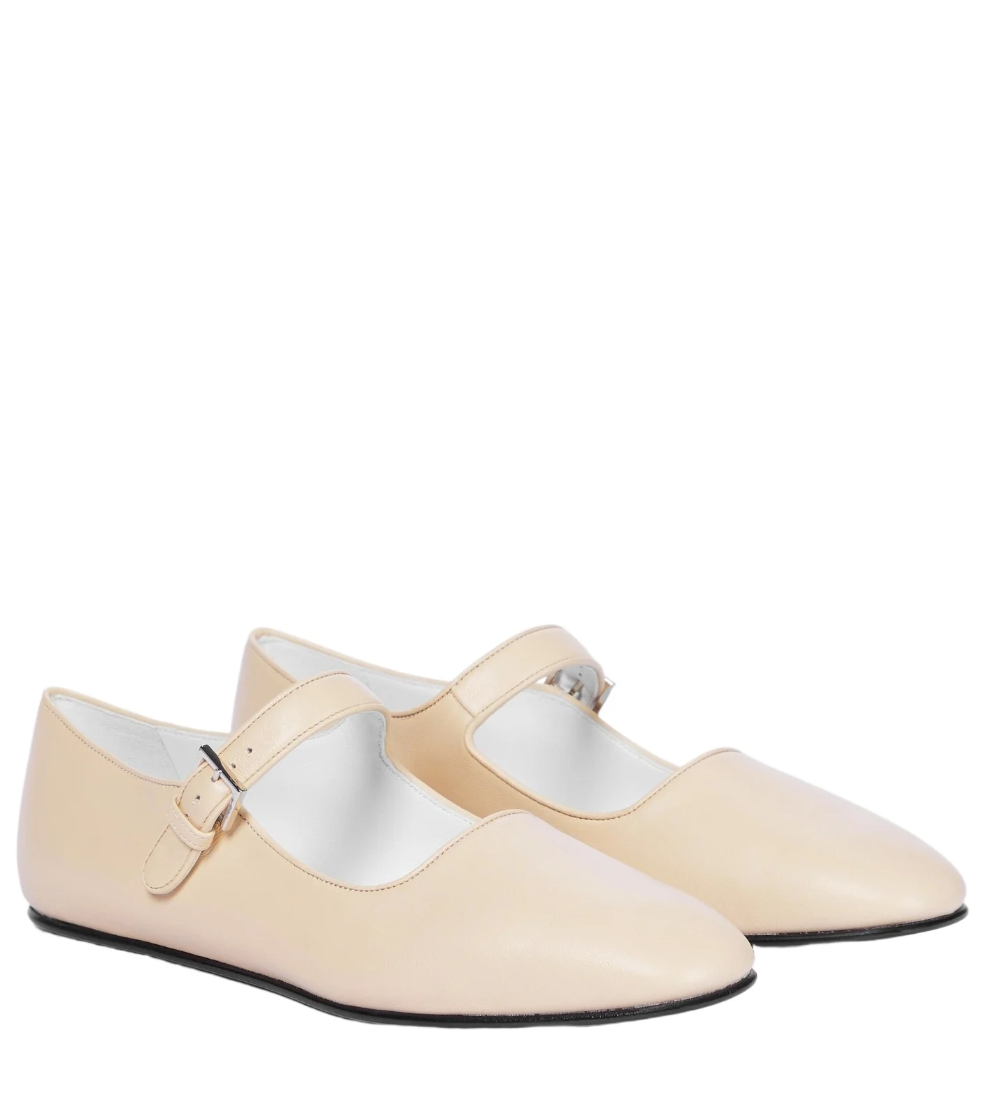 The Row Ava leather ballet flats