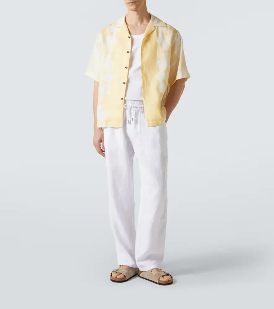 Vilebrequin Linen drawstring pants | Thumbnail 3 Vilebrequin Linen drawstring pants | Thumbnail 3