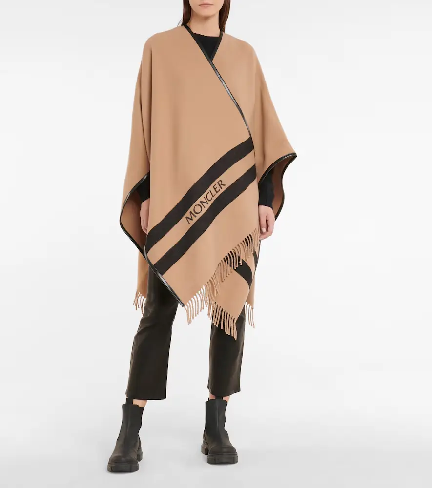 Moncler Wool logo cape | Thumbnail 5 Moncler Wool logo cape | Thumbnail 5