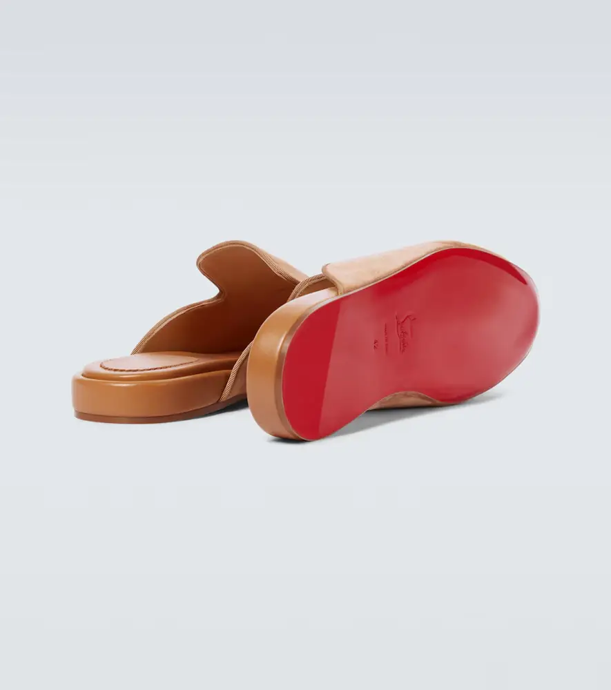 Christian Louboutin Navy Coolito Flat mules | Thumbnail 3