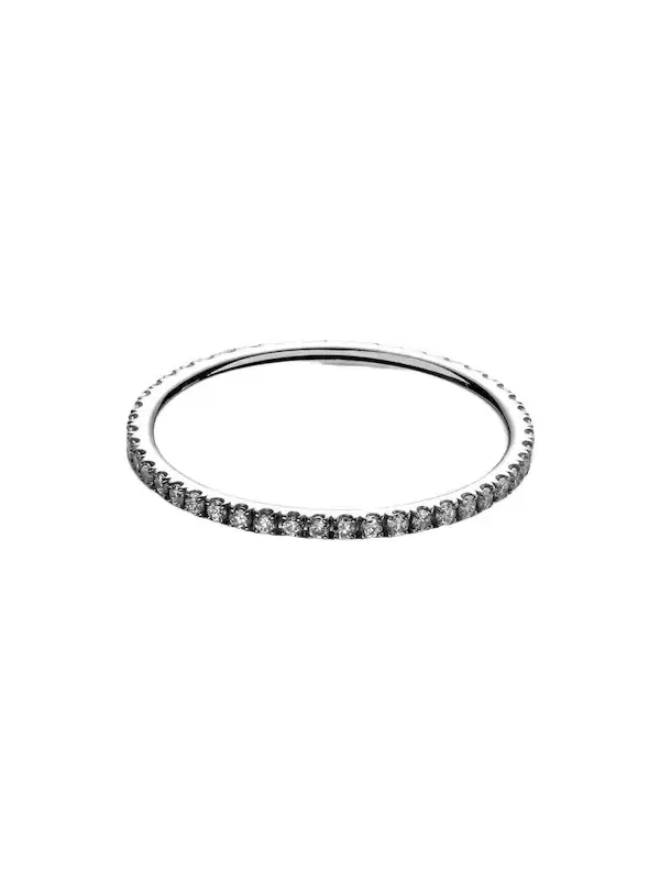 Thread Band 18kt gold ring with diamonds