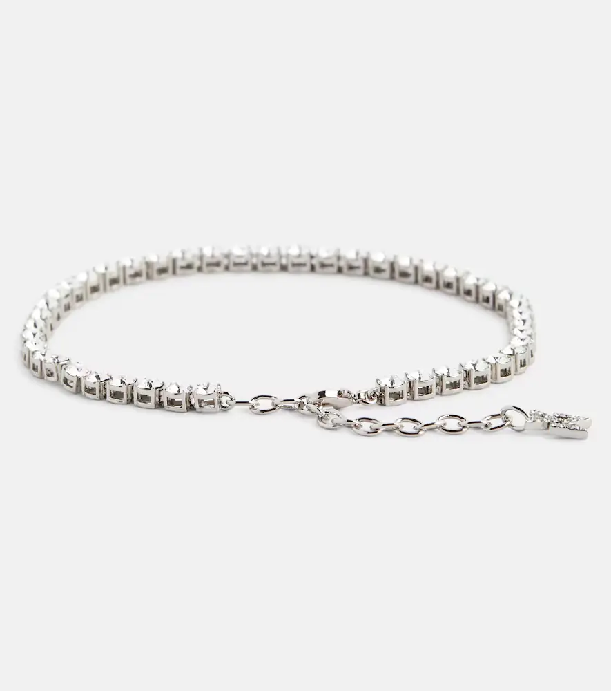 Amina Muaddi Tennis crystal-embellished anklet | Thumbnail 2 Amina Muaddi Tennis crystal-embellished anklet | Thumbnail 2