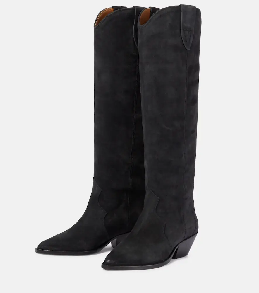 Isabel Marant Denvee suede knee-high boots | Thumbnail 4 Isabel Marant Denvee suede knee-high boots | Thumbnail 4