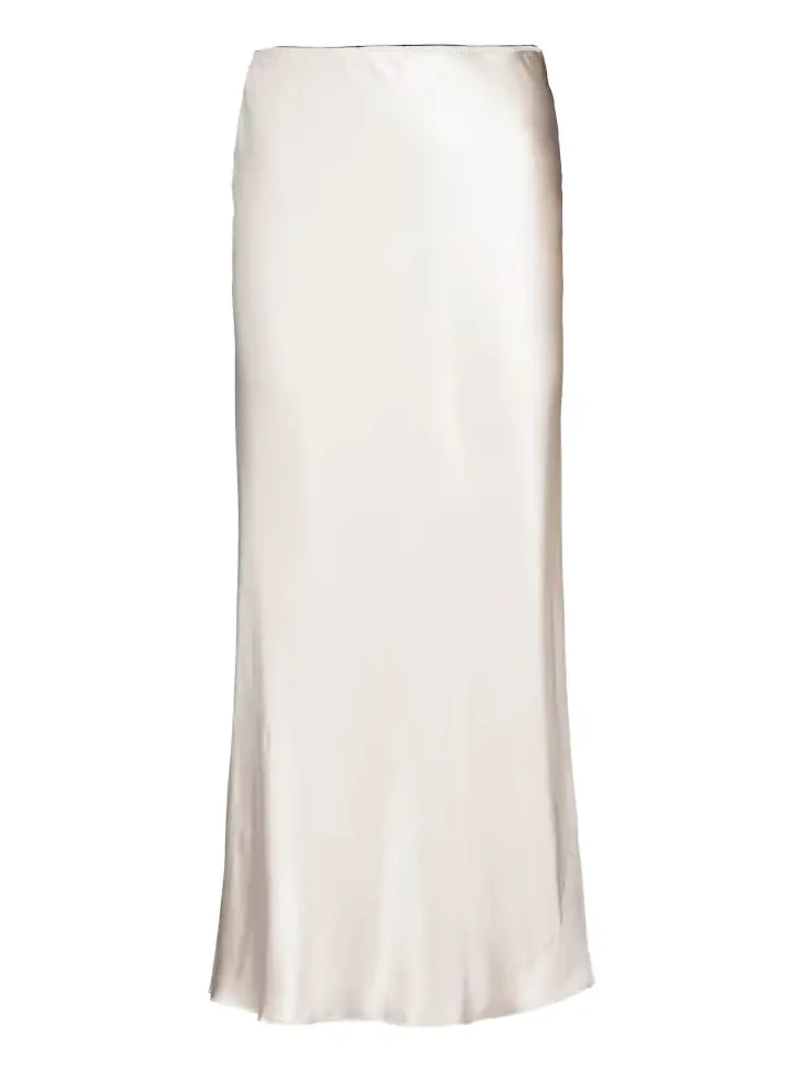 Sense of Shine silk satin midi skirt Sense of Shine silk satin midi skirt