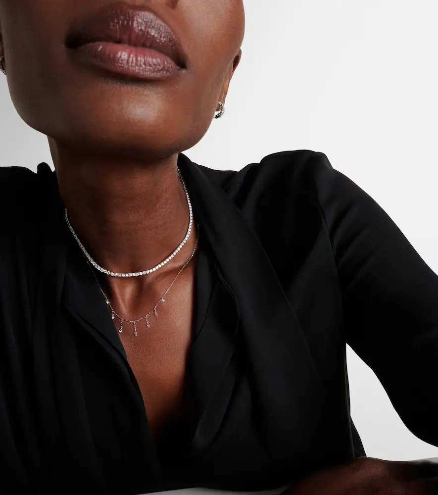 SHAY JEWELRY Thread 18kt white gold choker with diamonds | Thumbnail 3 SHAY JEWELRY Thread 18kt white gold choker with diamonds | Thumbnail 3