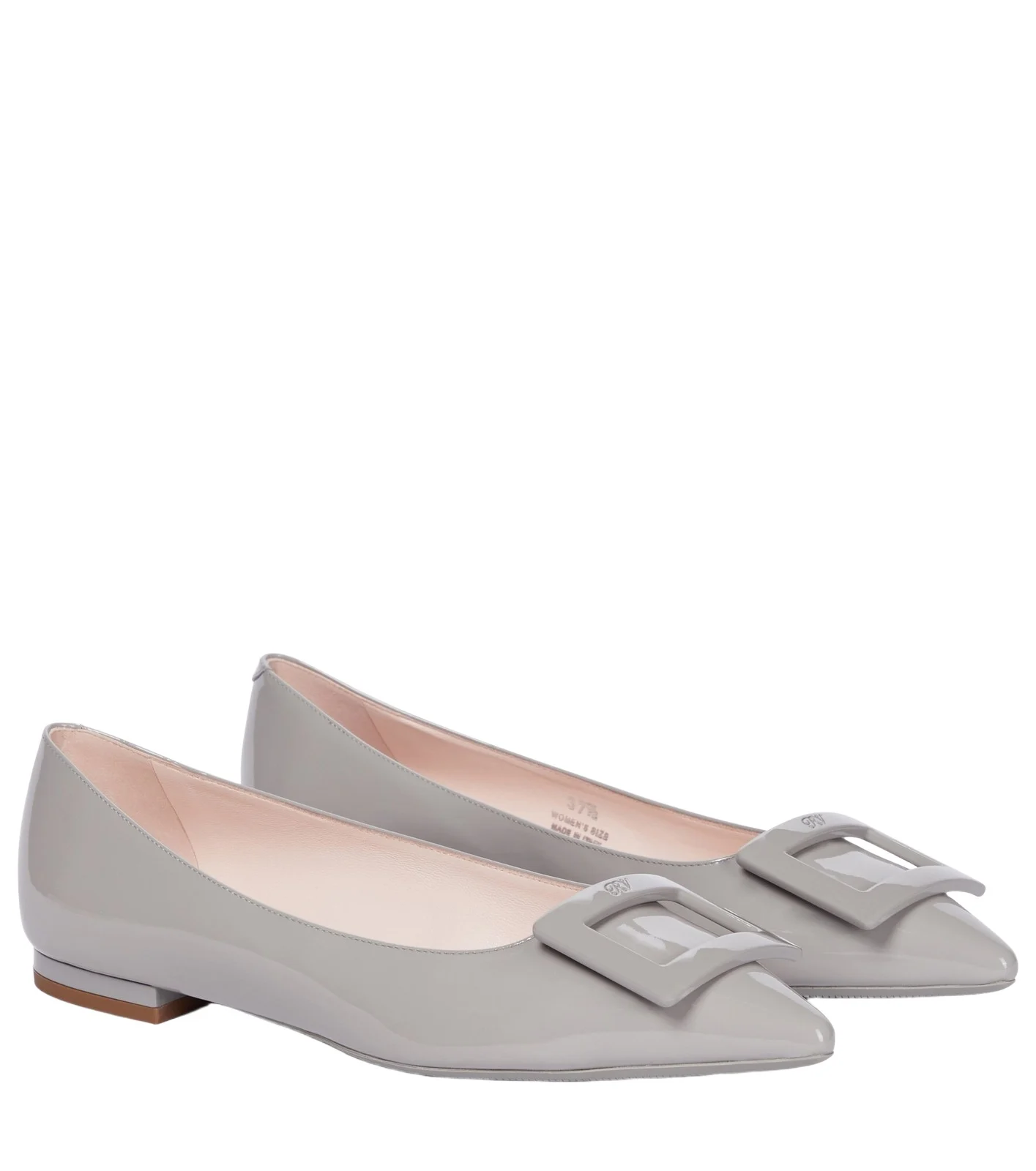 Roger Vivier Gommettine Ball patent leather ballet flats