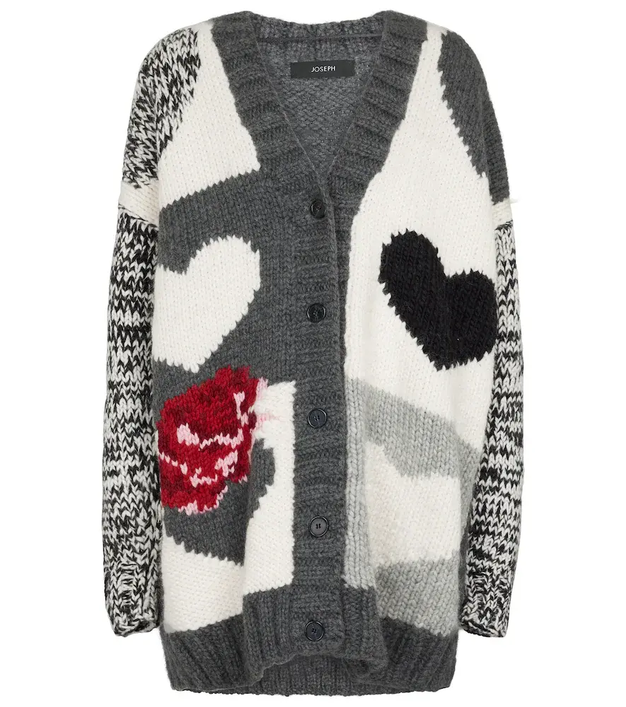 Joseph Intarsia wool-blend cardigan | Image 1 Joseph Intarsia wool-blend cardigan | Image 1
