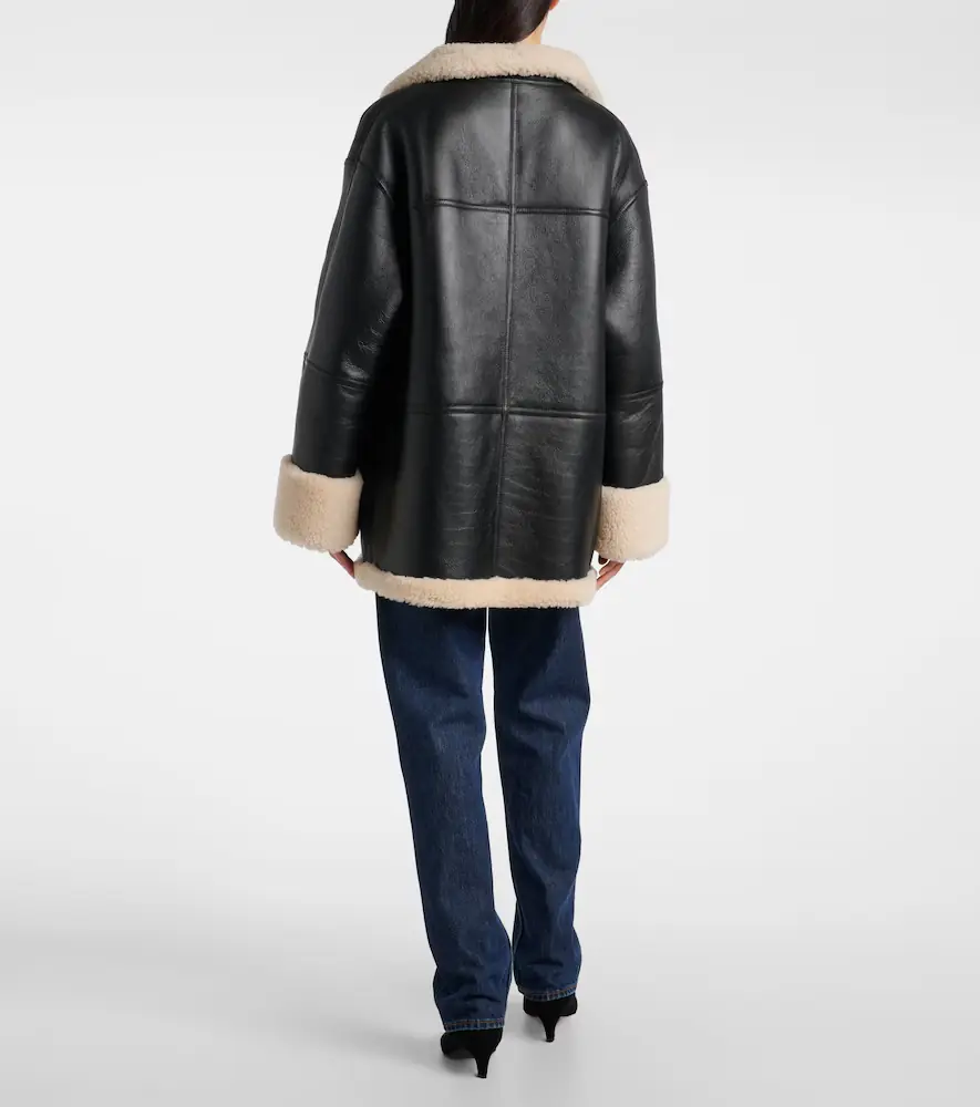 TOTEME Oversized shearling jacket | Thumbnail 4 TOTEME Oversized shearling jacket | Thumbnail 4
