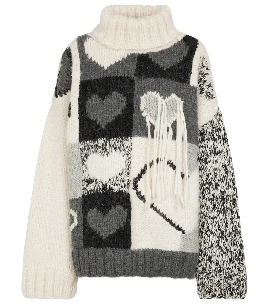 Joseph Intarsia wool-blend sweater | Image 1 Joseph Intarsia wool-blend sweater | Image 1