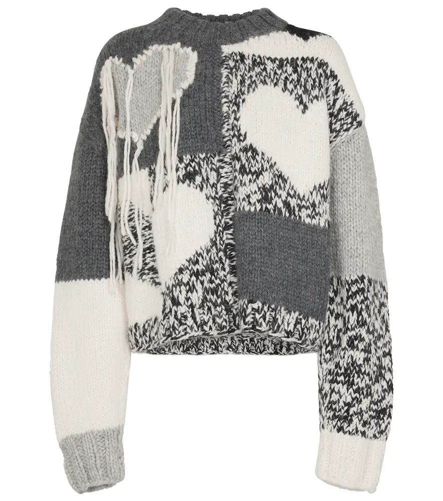Joseph Intarsia wool-blend sweater | Image 1 Joseph Intarsia wool-blend sweater | Image 1