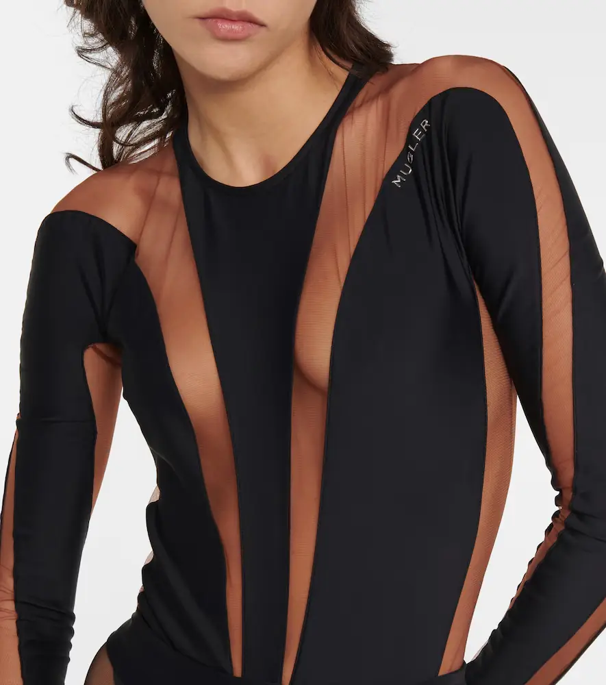 Mugler Paneled bodysuit | Thumbnail 2 Mugler Paneled bodysuit | Thumbnail 2
