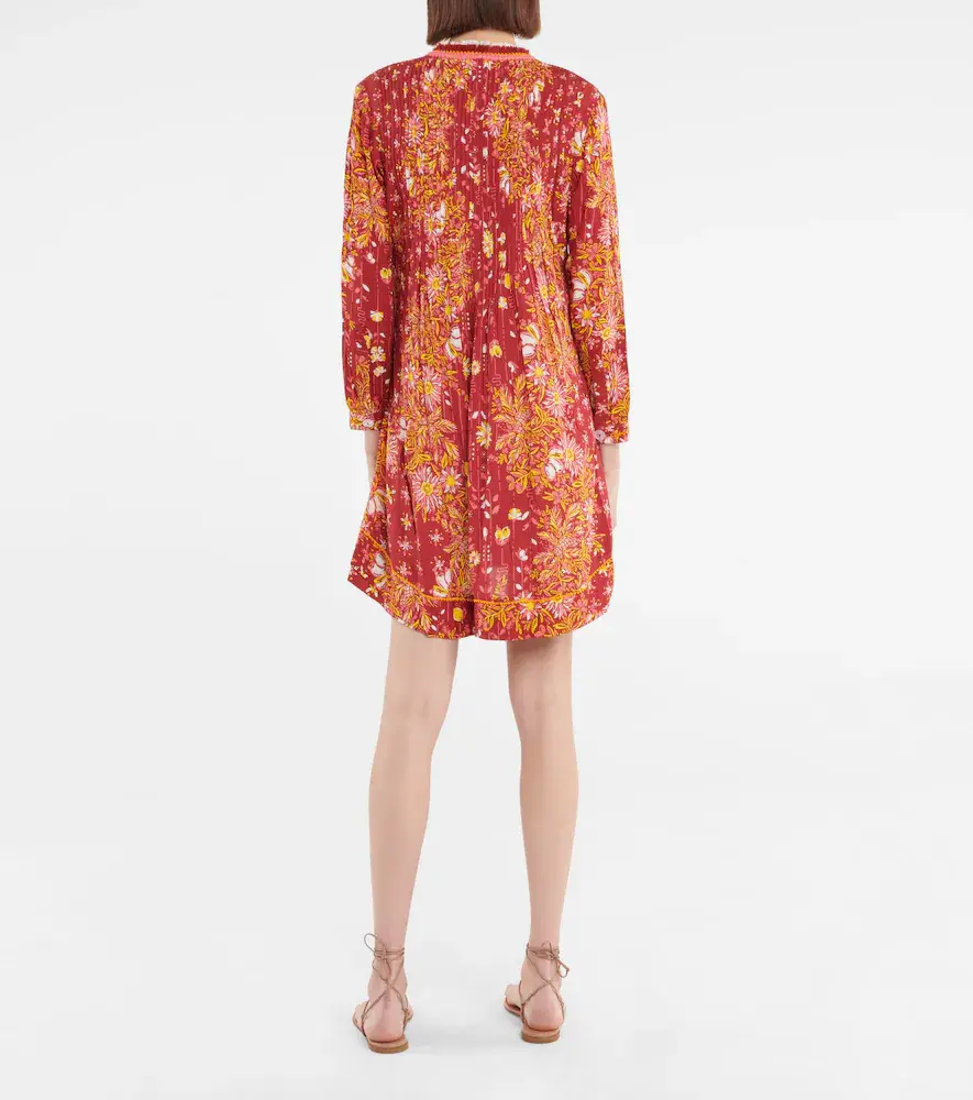 Poupette St Barth Ola fringed printed minidress | Thumbnail 4