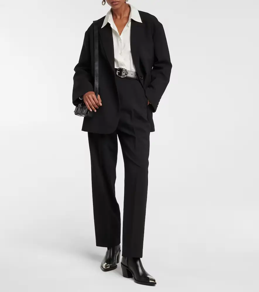 The Frankie Shop Bea twill blazer | Thumbnail 3 The Frankie Shop Bea twill blazer | Thumbnail 3