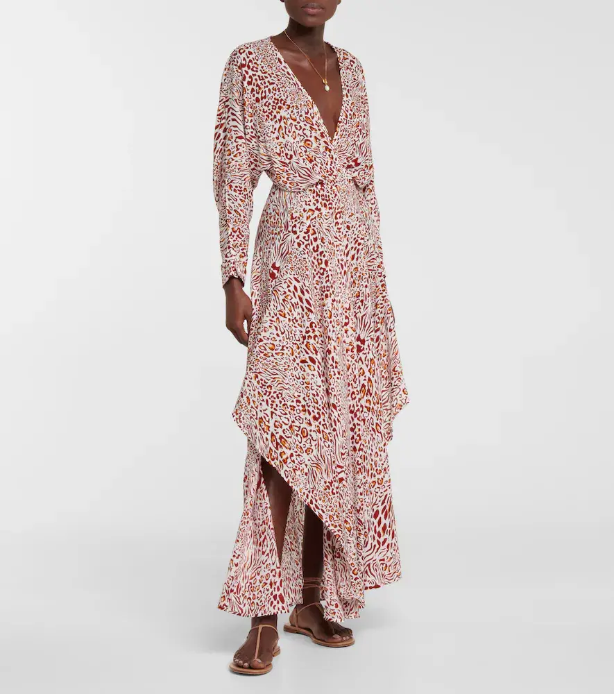 Poupette St Barth Ilona printed v-neck dress | Thumbnail 5
