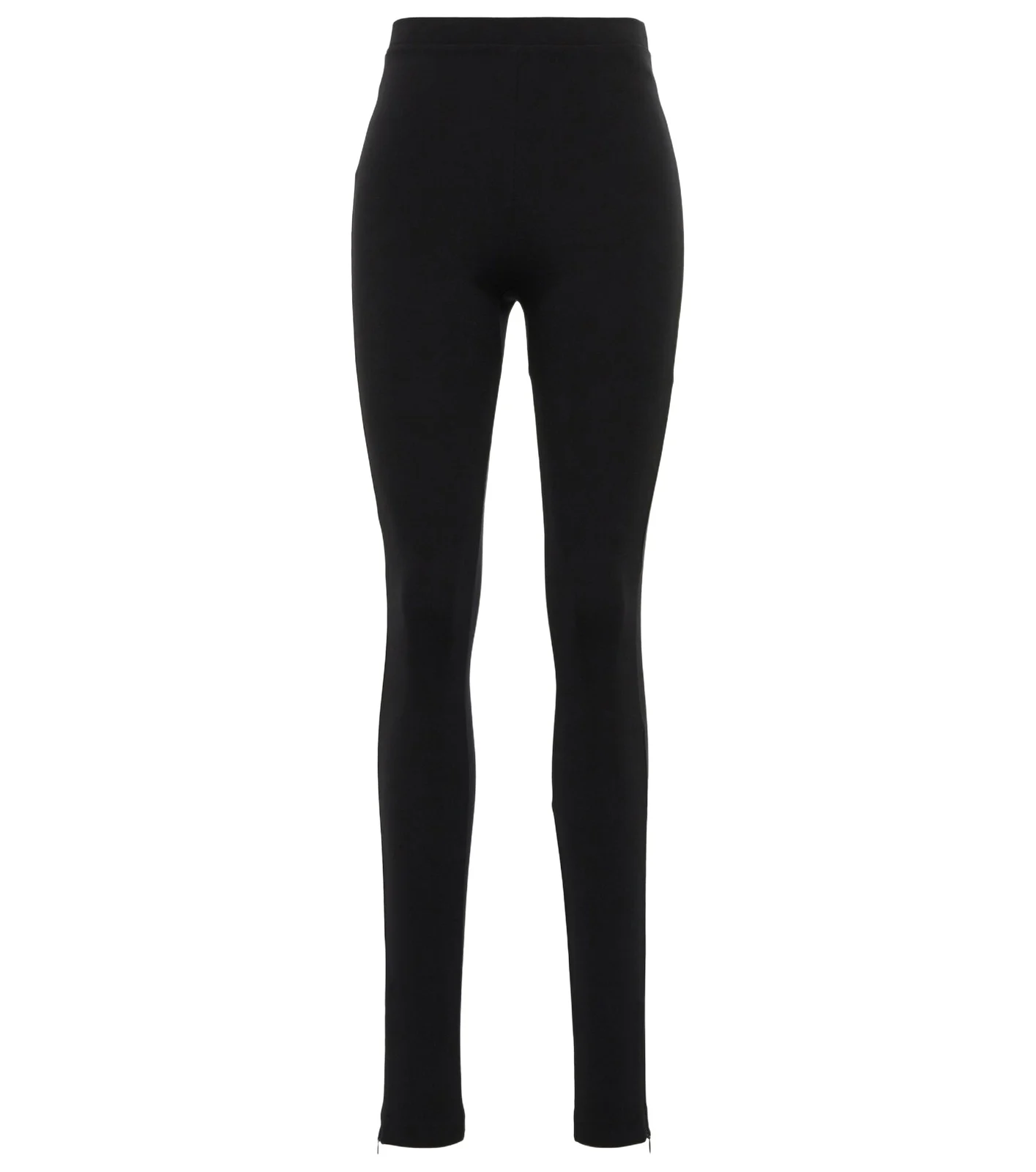 Zip high-rise leggings