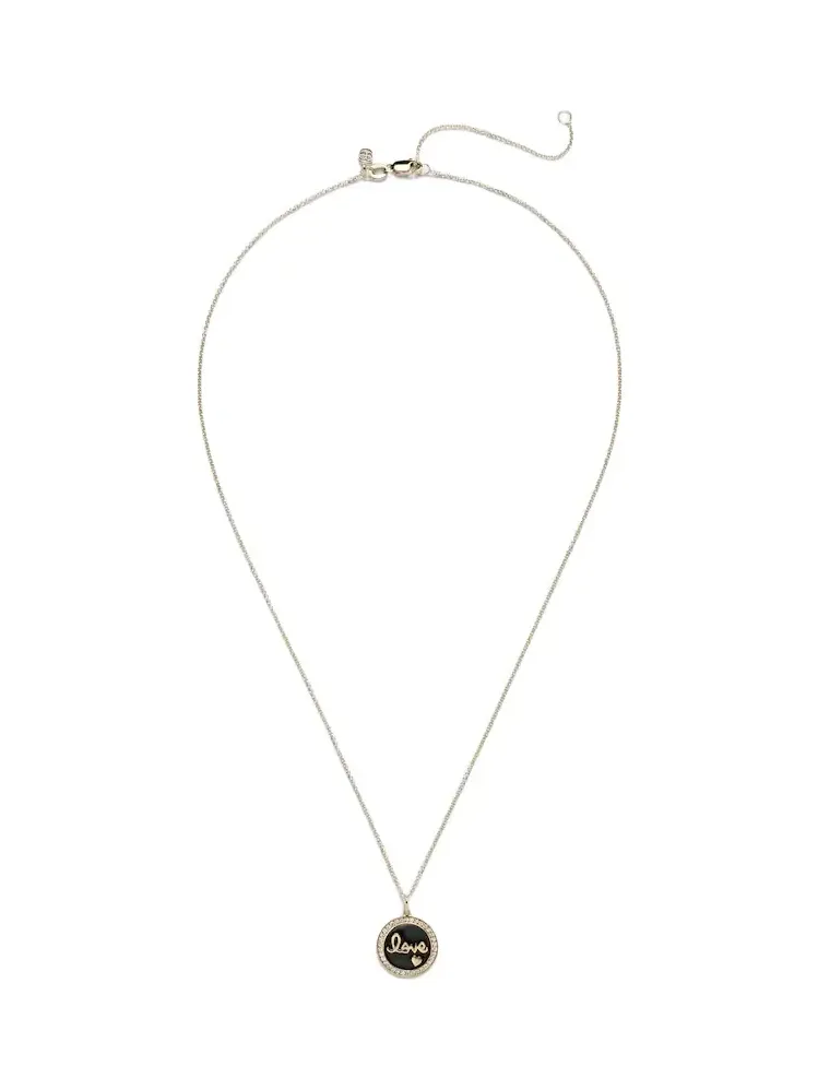 Love 14kt yellow gold charm necklace Love 14kt yellow gold charm necklace