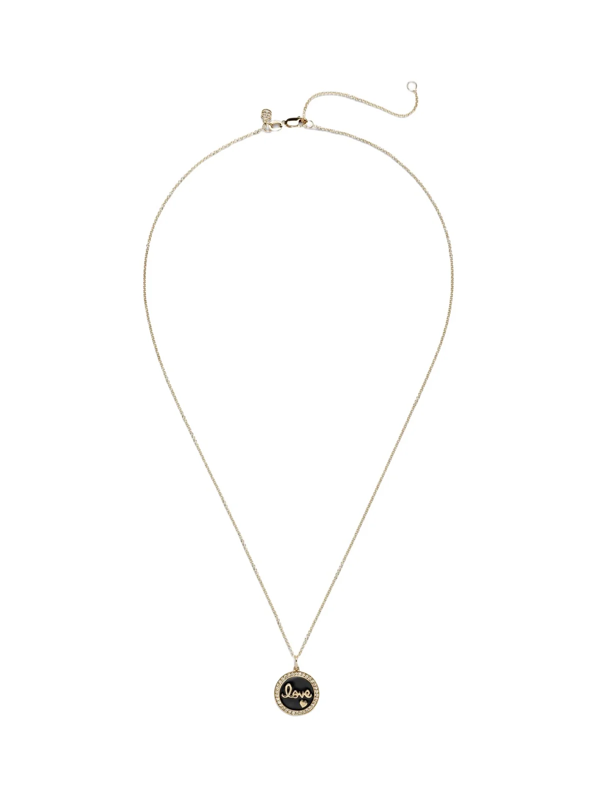 Love 14kt yellow gold charm necklace Love 14kt yellow gold charm necklace