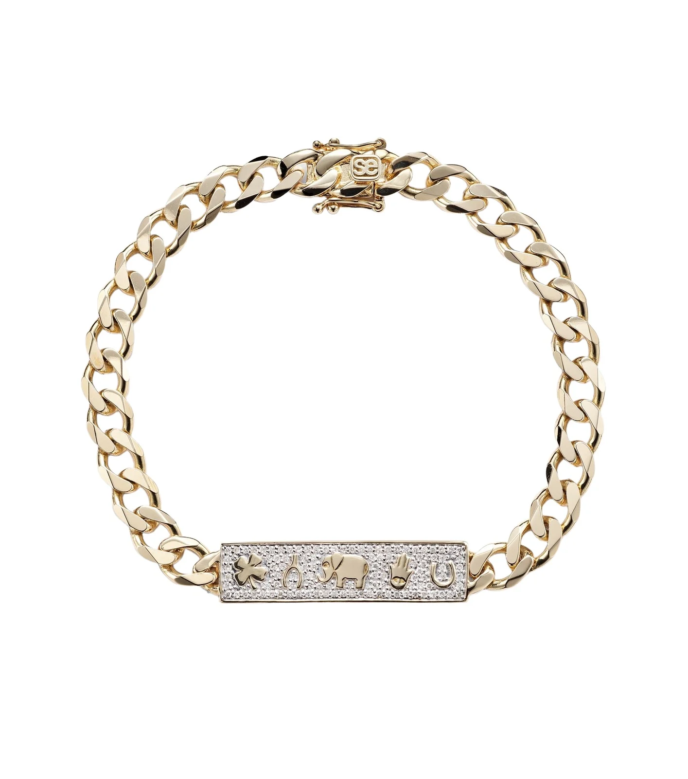 Luck 14kt yellow gold chain bracelet Luck 14kt yellow gold chain bracelet
