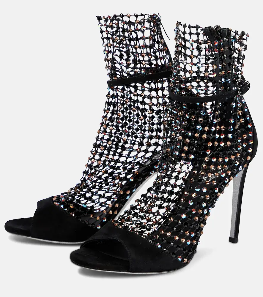 René Caovilla Galaxia embellished suede sandals | Thumbnail 4 René Caovilla Galaxia embellished suede sandals | Thumbnail 4