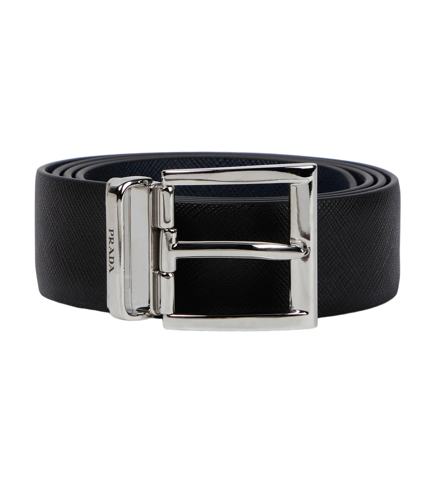 Saffiano leather belt