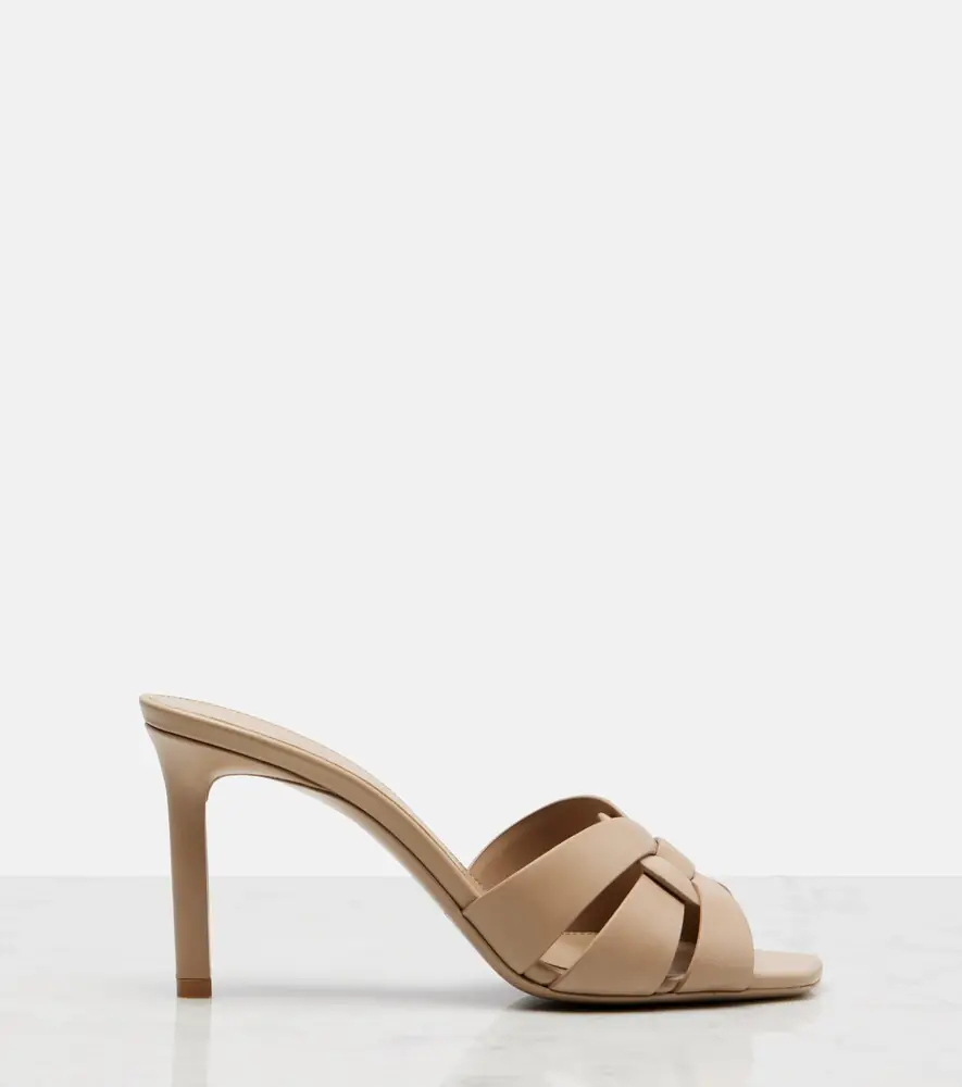 Saint Laurent Tribute 85 leather sandals | Thumbnail 4