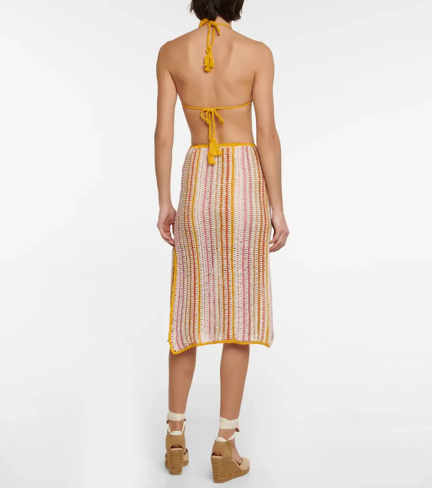 Anna Kosturova Ring halterneck crochet dress | Thumbnail 3