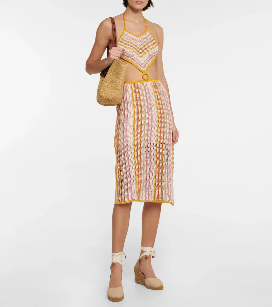 Anna Kosturova Ring halterneck crochet dress | Thumbnail 5