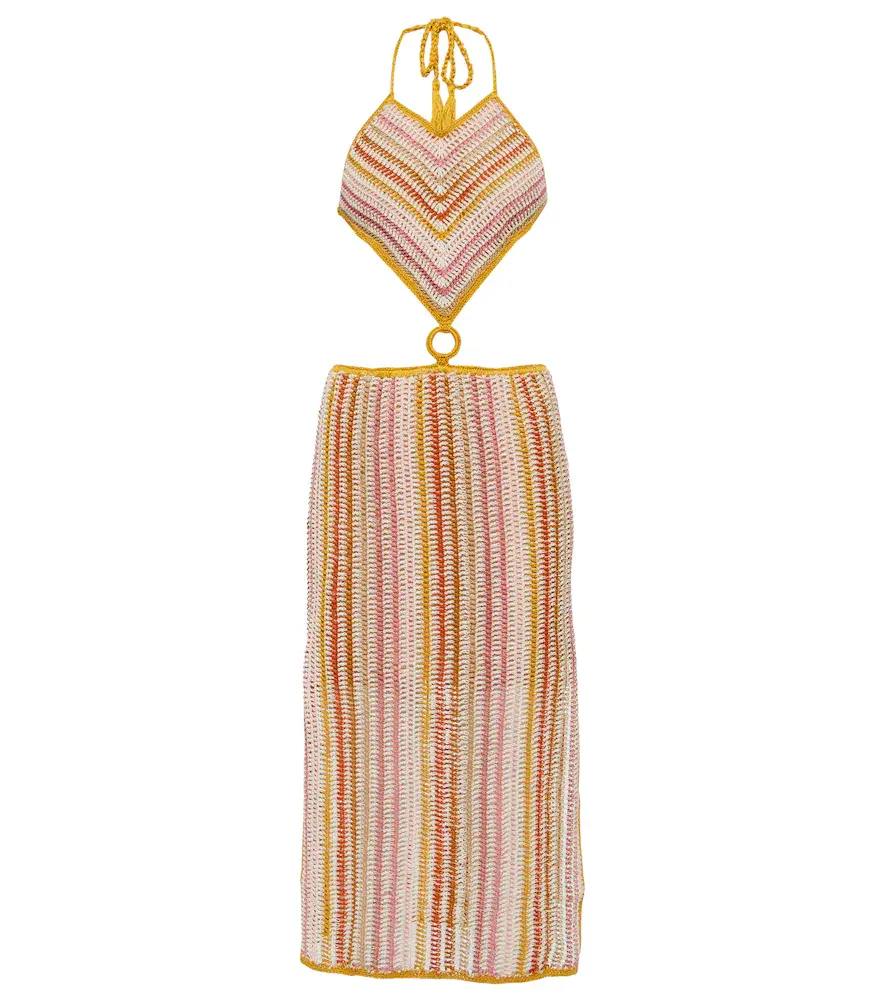 Anna Kosturova Ring halterneck crochet dress | Image 1 Anna Kosturova Ring halterneck crochet dress | Image 1