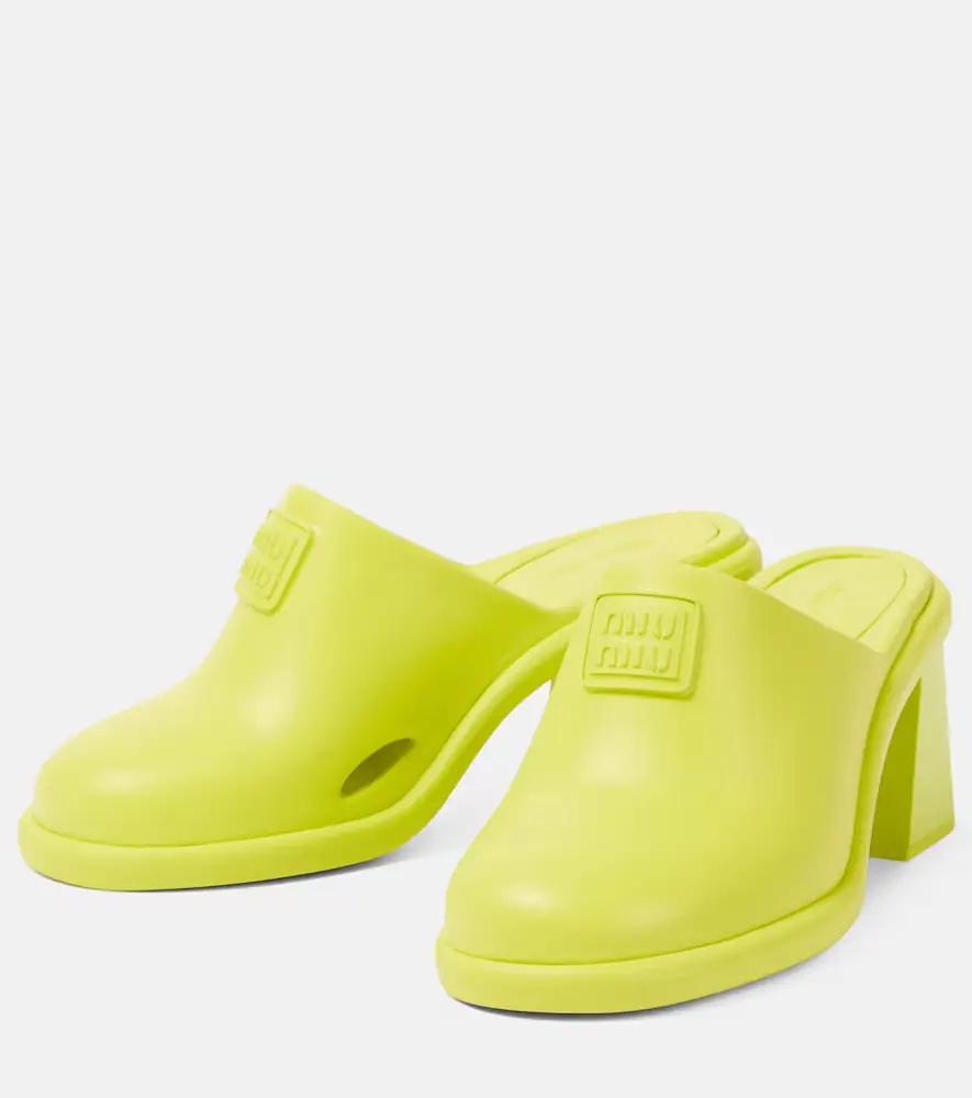 Miu Miu Logo clogs | Thumbnail 4