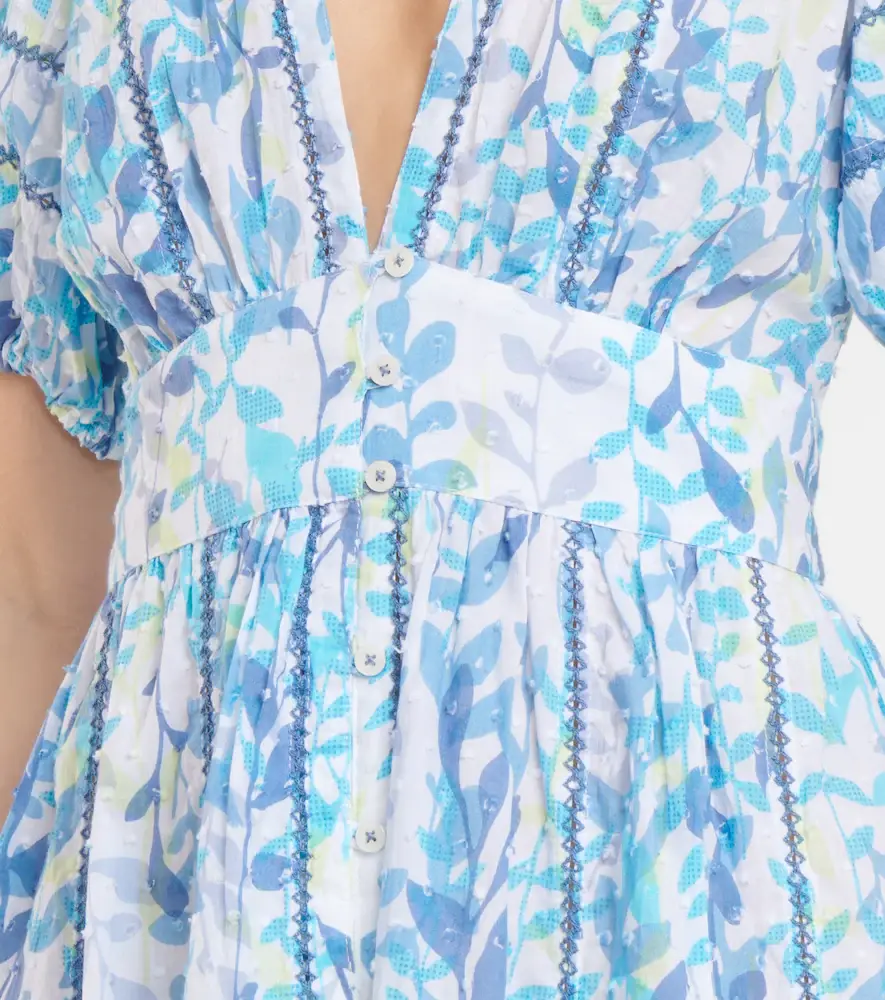 Poupette St Barth Reine floral cotton midi dress | Thumbnail 4