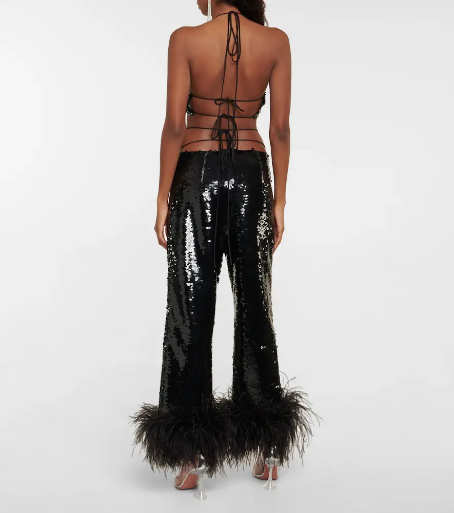 Magda Butrym Sequined halterneck crop top | Thumbnail 4 Magda Butrym Sequined halterneck crop top | Thumbnail 4