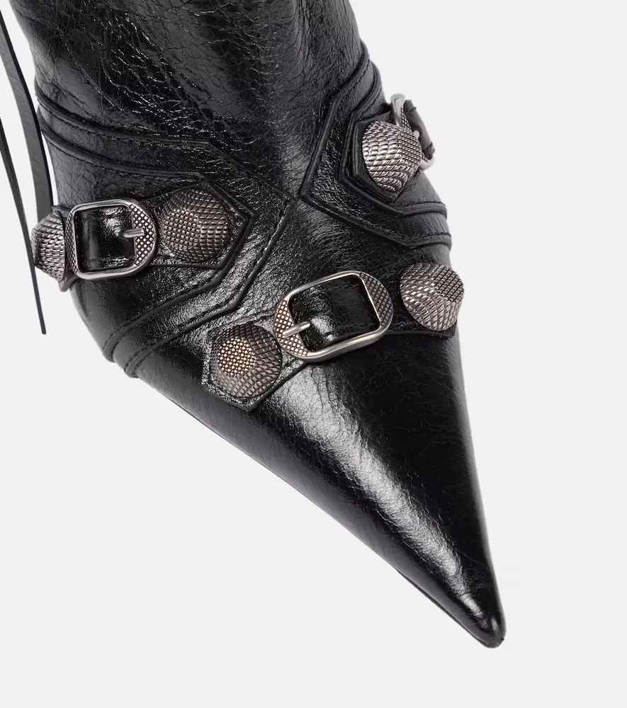 Balenciaga Cagole leather ankle boots | Thumbnail 4