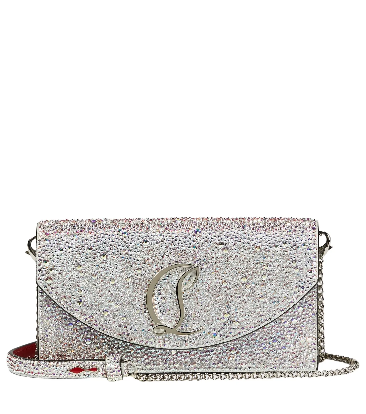 Loubi54 embellished leather clutch Loubi54 embellished leather clutch