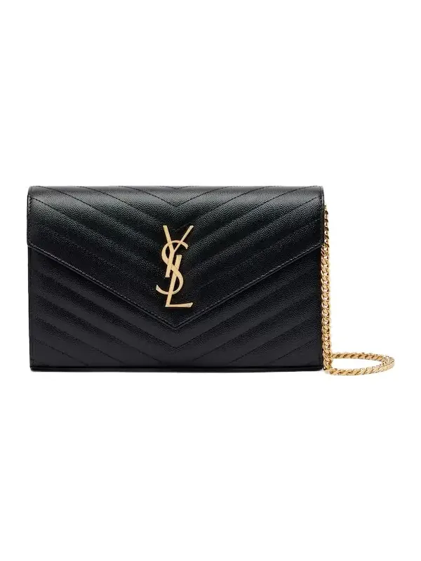 Cassandre matelassé leather wallet on chain