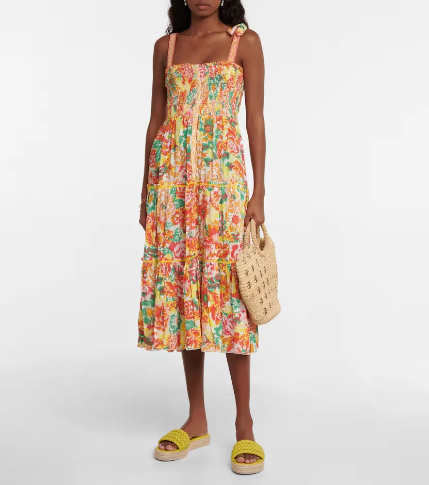 Poupette St Barth Triny printed midi dress | Thumbnail 3