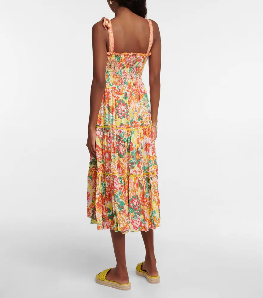 Poupette St Barth Triny printed midi dress | Thumbnail 4