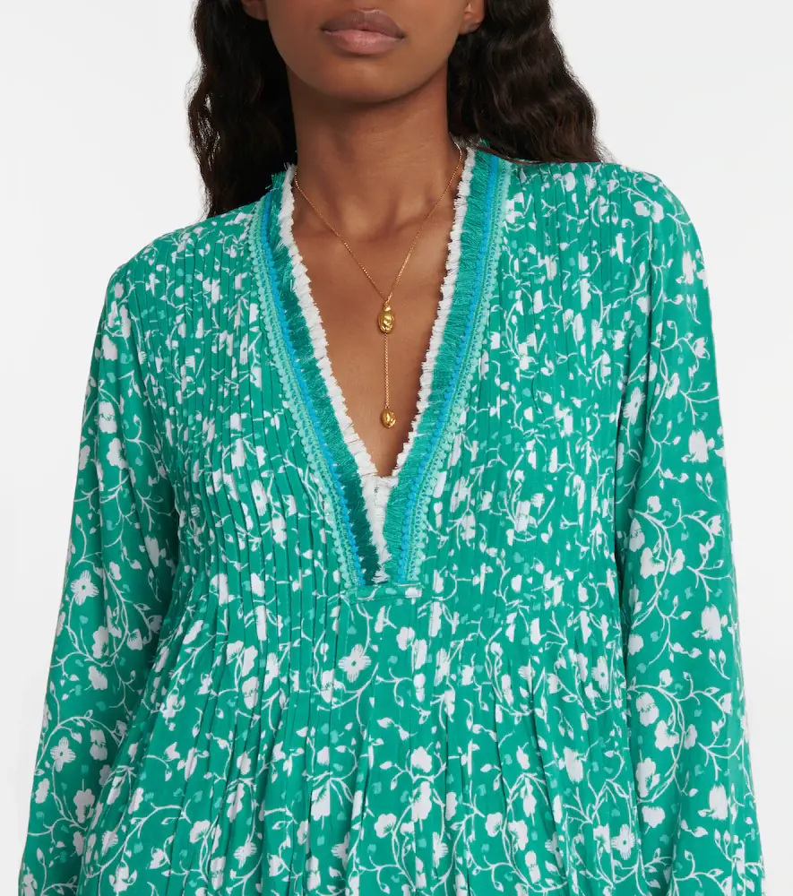 Poupette St Barth Ola floral georgette minidress | Thumbnail 4