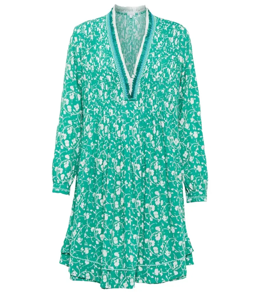 Poupette St Barth Ola floral georgette minidress