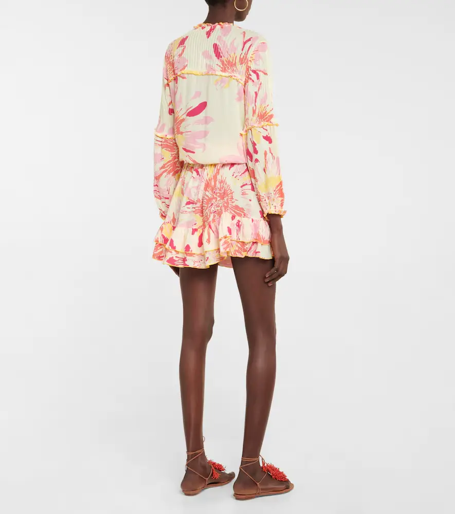 Poupette St Barth Ilona floral minidress | Thumbnail 4