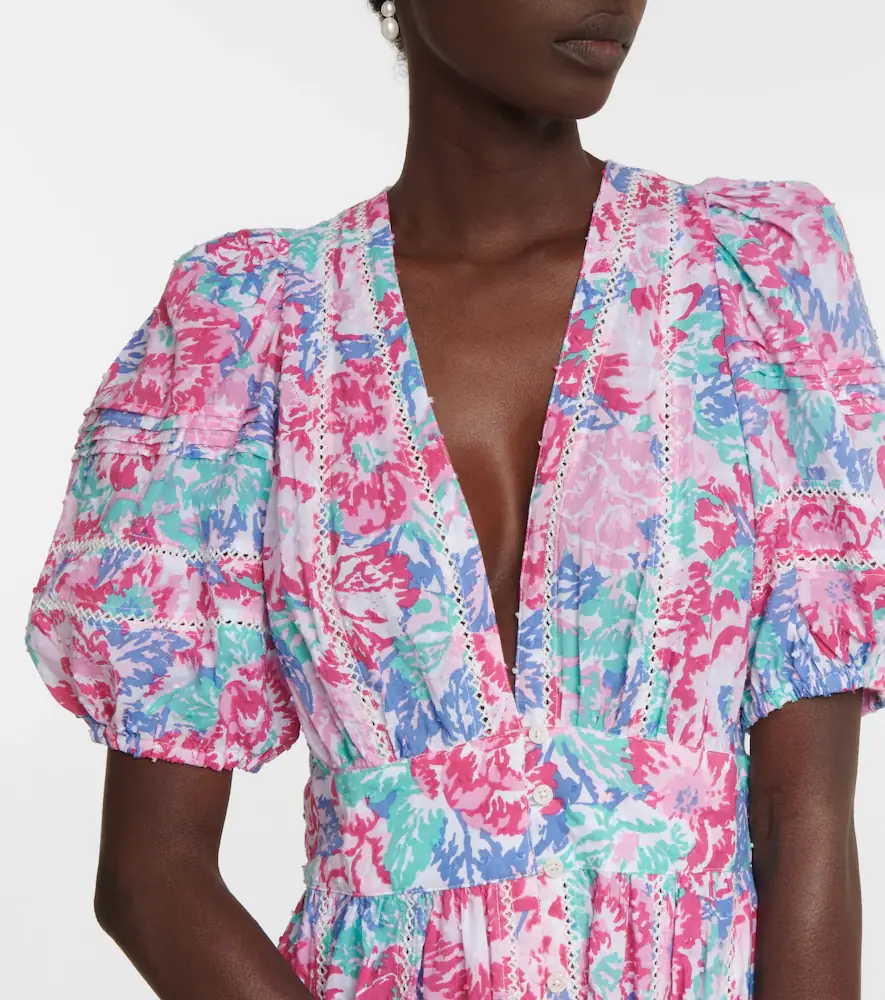 Poupette St Barth Reine floral midi dress | Thumbnail 3 Poupette St Barth Reine floral midi dress | Thumbnail 3