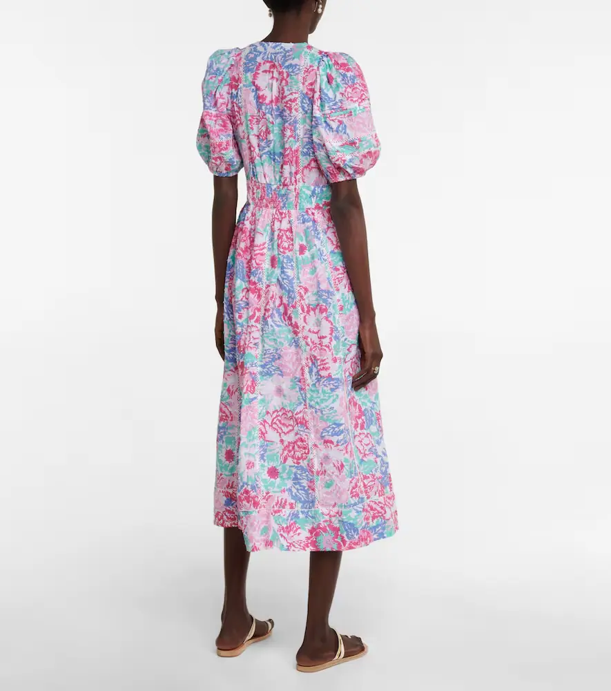 Poupette St Barth Reine floral midi dress | Thumbnail 4 Poupette St Barth Reine floral midi dress | Thumbnail 4