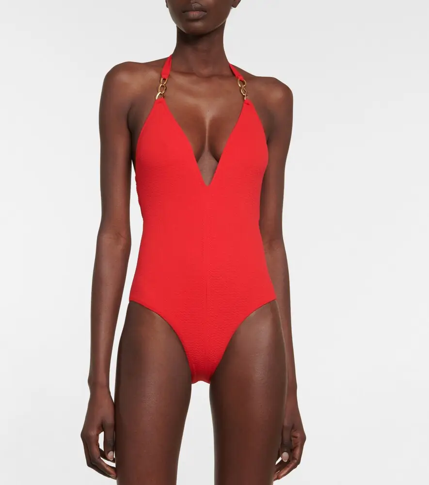 Melissa Odabash Naples halterneck swimsuit | Thumbnail 4