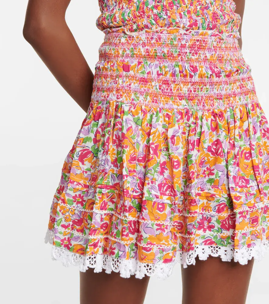 Poupette St Barth Galia floral miniskirt | Thumbnail 2