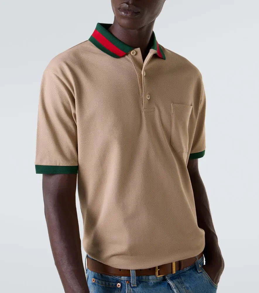 Gucci Web-collar piqué polo shirt | Thumbnail 2 Gucci Web-collar piqué polo shirt | Thumbnail 2