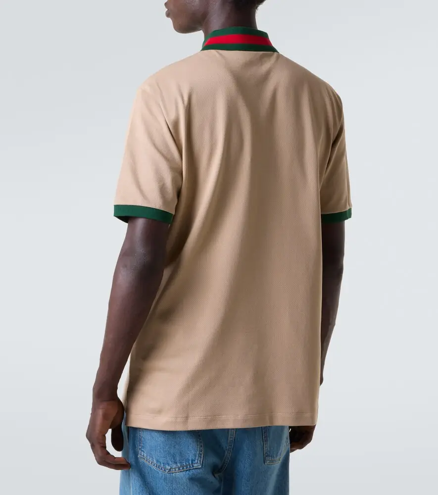 Gucci Web-collar piqué polo shirt | Thumbnail 4 Gucci Web-collar piqué polo shirt | Thumbnail 4